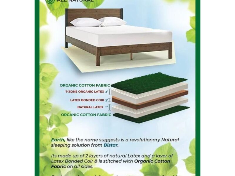 Bistar Earth ALL Natural Mattress 5"