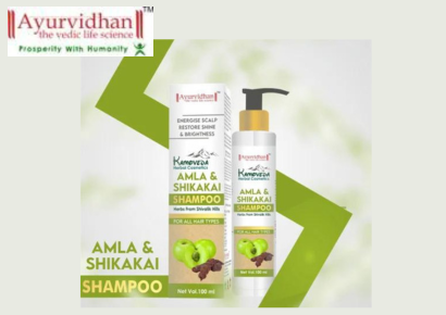 Herbal Kamoveda Amla & Shikakai Shampoo