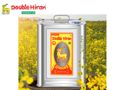 Double Hiran Mustard Oil 15 Litre Tin