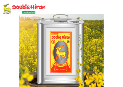 Double Hiran Mustard Oil 15 Litre Tin
